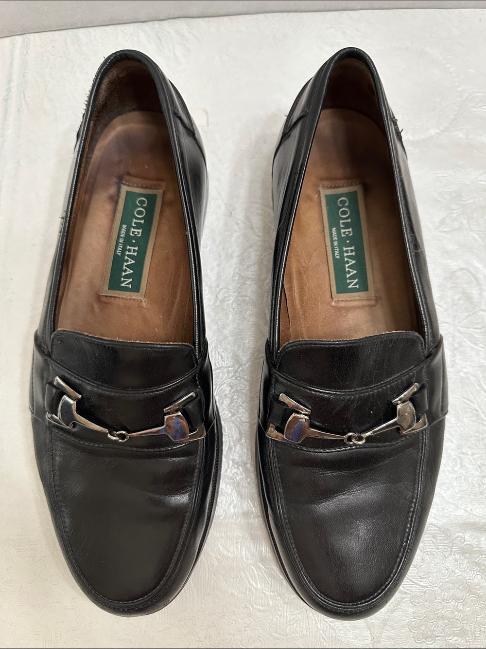 Cole Haan slip on bar tab - black